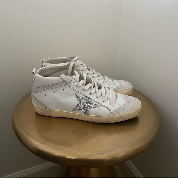 Golden Goose Swarovski Crystal Embellished Mid Star Sneakers - Picture 4 of 10